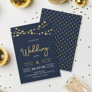Faire invitation de mariage aux cordes de lumières