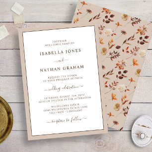 Faire invitation de mariage aux feuilles d'automne