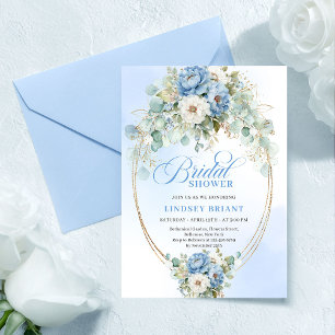 Faire invitation de mariage aux pivoines bleues po