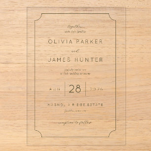 Faire invitation de mariage beige