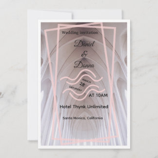 Faire invitation de mariage de cathédrale | Blush