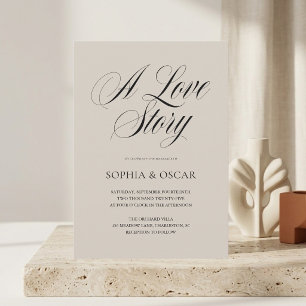 Faire invitation de mariage   Écriture minimaliste