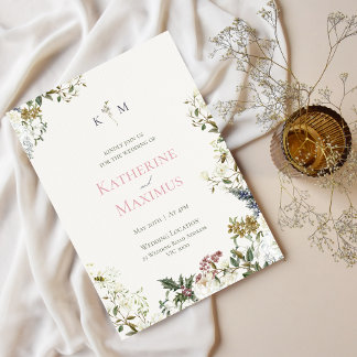 Faire invitation de mariage florale