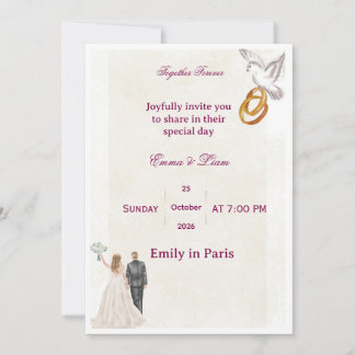 Faire invitation de mariage florale | RomaInvitati