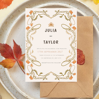 Faire invitation de mariage orange – Déco moderne 