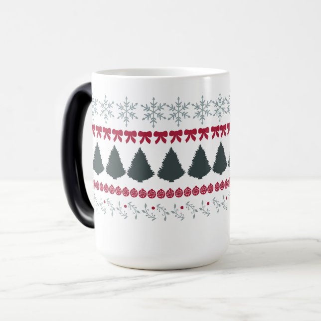 Faire Isle Christmas Sweater Mug (Front Left)