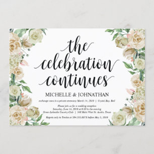 Faire la fête, invitation à la réception de mariag