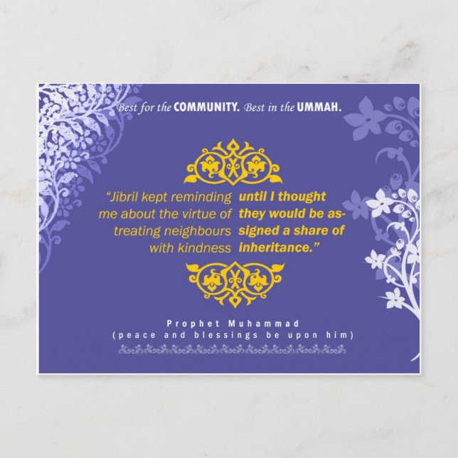 Faire le bien aux voisins Carte (Devant)