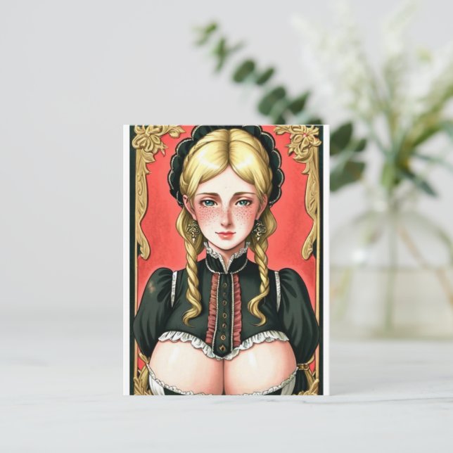 Faire Maiden 7 Postcard (Standing Front)