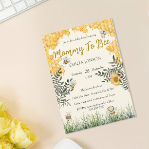 Faire Maman pour l'Abeille Invitation de Baby Show