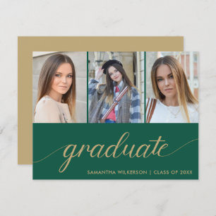 Faire-part 3 Collage de photos Ajouter votre nom et année d'é