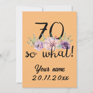 Faire-part 70 Alors Quoi - Drôle 70e anniversaire