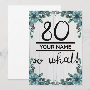 Faire-part 80 Alors Quoi - Drôle 80e anniversaire