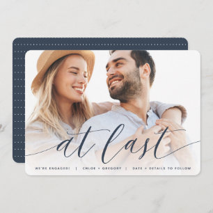 Faire-part À la Dernière Fiançailles photo complet