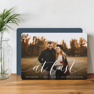 Faire-part À la Dernière Fiançailles photo complet