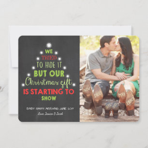 Faire-part à ultrasons de grossesse de Noël