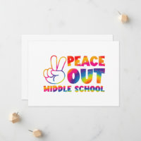 Adieu collège Tie Dye Dernier jour d'école