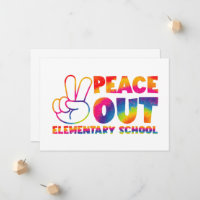 Adieu école primaire Tie Dye Dernier jour 
