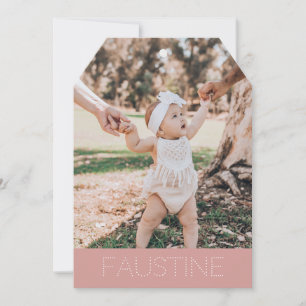 Faire-part adoption "Faustine"