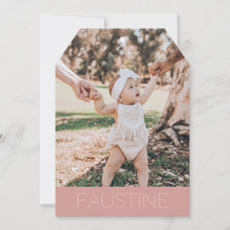 Faire-part adoption "Faustine"