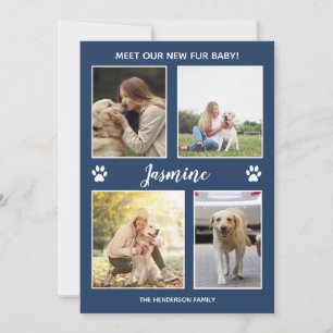 Faire-part animal de compagnie Nouvelle fourrure P