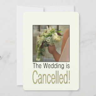 Faire-part Annonce d'annulation de mariage