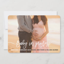 Annonce de bébé en route