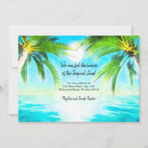 Faire-part Annonce de Déplacement de Brise Tropicale