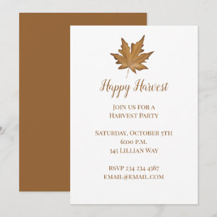 Faire-part Annonce de feuilles d'automne