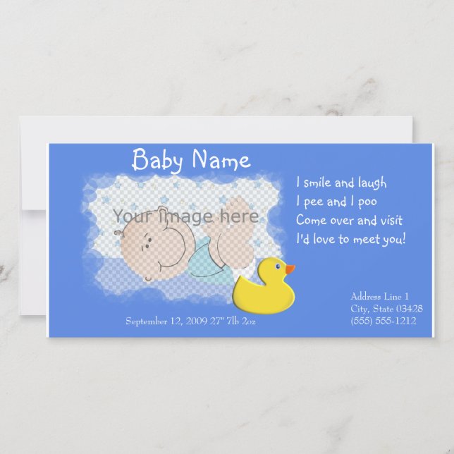 Faire-part Annonce de naissance (Devant)