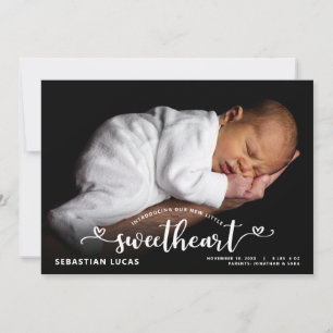 Faire-part Annonce de naissance avec photo de notre chéri