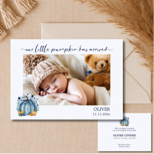 Faire-part Annonce de naissance de bébé garçon avec petite ci
