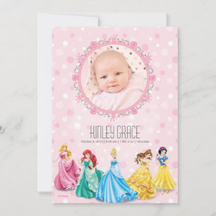 Faire-part Annonce de naissance de Princesse Disney