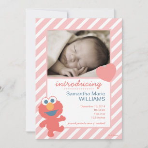 Faire-part Annonce de naissance d'Elmo
