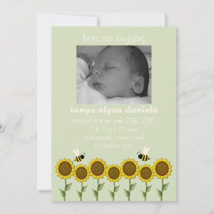 Faire-part Annonce de naissance Hear The Buzz