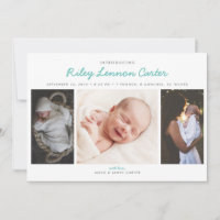 Annonce de naissance photo Introduction amicale