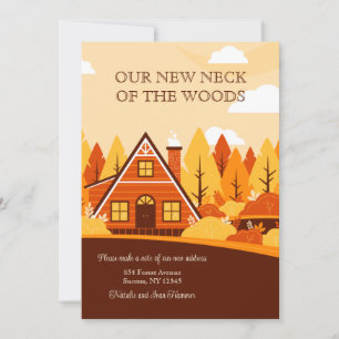 Faire-part Annonce de nouvelle maison d'automne