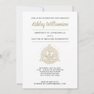 Faire-part Annonce de remise des diplômes de l'école dentaire