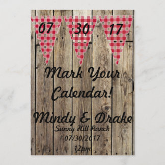 Faire-part Annonce de thème de pays Marquez votre calendrier