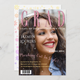 Faire-part Annonce d'un diplôme d'études supérieures