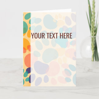 Faire-part Annonce Empreintes de Patte de Chien Motif Coloré