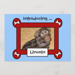 Faire-part Annonces d'adoption ou de naissance de chien