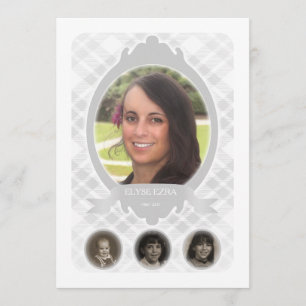 Faire-part annonces de commémoration de la sénescence