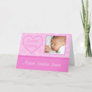 Faire-part Annonces de naissance de bébé de la livraison
