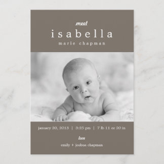 Faire-part Annonces de naissance MODERNES