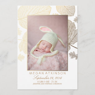 Faire-part Annonces nouveau-nées de naissance de photo de