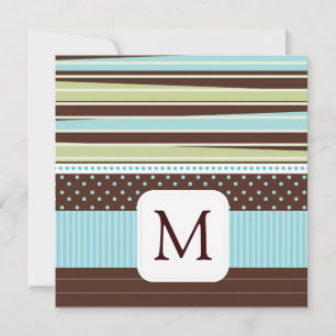 Faire-part Annonces photo Monogram Baby
