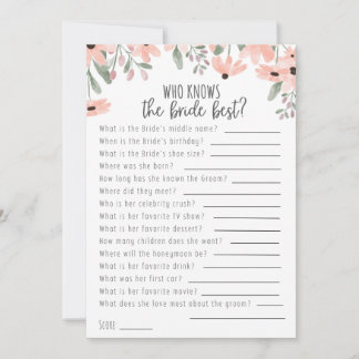 Faire-part Aquarelle botanique qui connaît la mariée meilleur