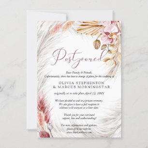Faire-part aquarelle rose poudré pour mariage repo
