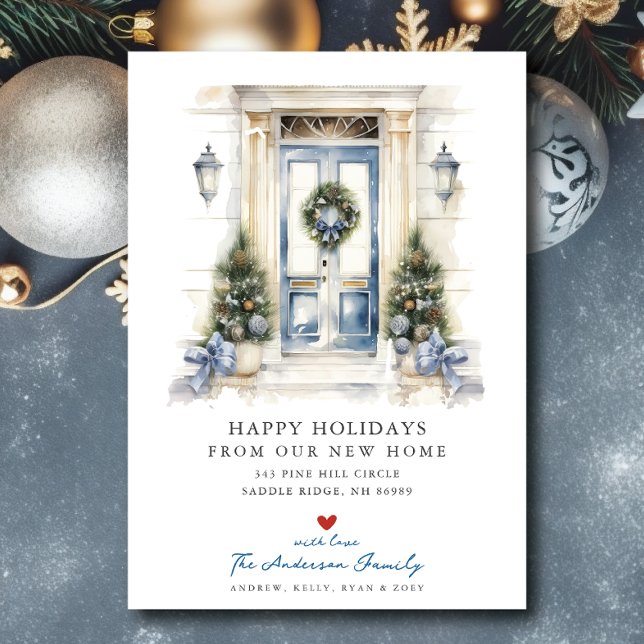 Faire-part Azure Entrée New Home Déménagement (Créateur téléchargé)